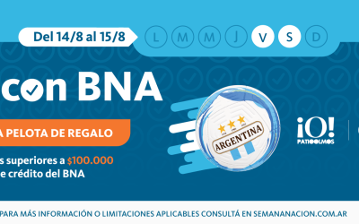 Pagá con BNA y llevate una pelota de regalo